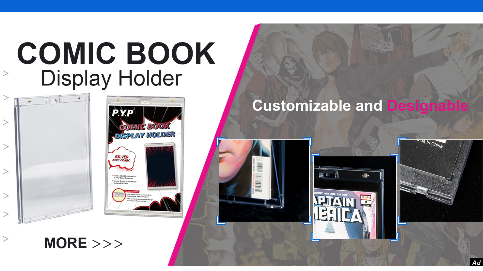 Amazon.com : 2ct Magnetic Comic-Book Display Cases - Crystal Clear